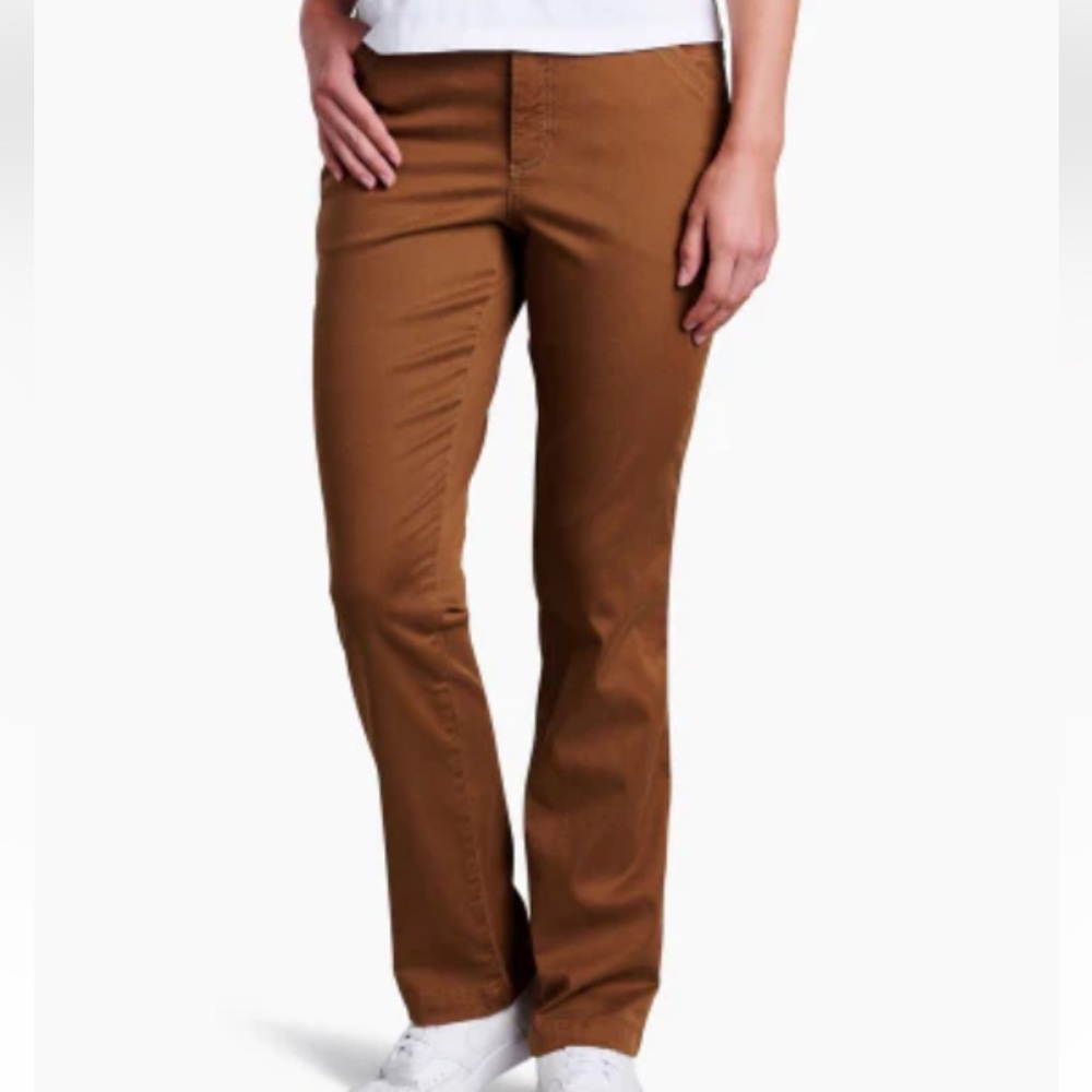 J. CREW Brown Chino Flared Leg  Pants Size 8 NWOT